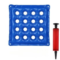 Inflatable Seat Cushions, Pressure Relief Waffle Cushion for Pressure Sores Chair, Comfortable Long Sitting Air Cushion, Tailbone, Sciatica Pain Relief for Office Chair and Wheelchair, Blue
