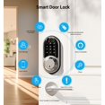 thumbnail image 4 of Veise Smart Lock, Cerradura de puerta de entrada sin llave, Cerraduras inteligentes para puerta delantera con control de aplicación, Cerradura digital electrónica con teclado táctil, Cerrojo inteligen, 4 of 5