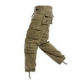 thumbnail image 5 of IROINNID Mens Cargo Pants Solid Color Overalls Multi-Pocket Pants Rigid Waist Pants, 5 of 8