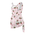 thumbnail image 4 of Tutolipy Strawberries Girls Swimsuit for Swimwear Beach, Sun Protection Adjustable Strap Girls One Piece Bathing Suit with Mesh Cover Up 17-18 Years Old, 4 of 9