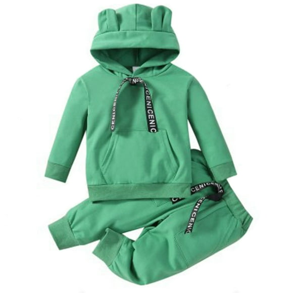 AherBiu Baby Clothes for Girls Winter Hoodie Sweatshirts with Sweatpants Warm Comfy Toddler Outfits