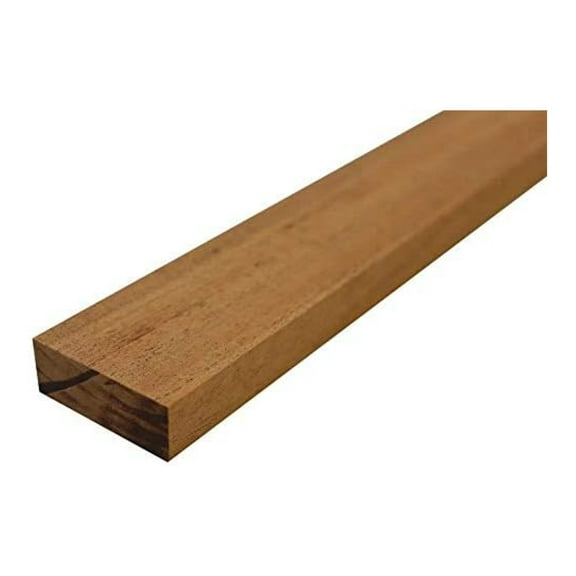 Pack of 2, Sapele Lumber Board - 3/4" x 4" (3/4" x 4" x 24")