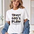 thumbnail image 3 of Jollimate Trust God's Plan Graphic Shirt, Romans 8:28 Christian Tee, Women's Faith Top, 3 of 6