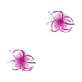 thumbnail image 3 of Shengyu 1/2/3/5 Maille Fascinator Femmes Coiffe Longue Durée Accessoires de Photographie Maquillage Réglable Scène Cosplay Fille Bande de Cheveux Rose Rouge 2PCS, 3 of 6