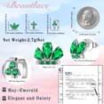 thumbnail image 5 of Beautlace 3 Pairs 925 Sterling Silver Cross Birthstone Earrings Set for Women, Flower Studs and Ear Cuffs Jewelry Set Birthday Christmas Anniversary Gift for Her, 5 of 13