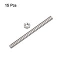 thumbnail image 3 of Unique Bargains 15Pack M10 x 350mm Fully Threaded Rod w 15Pack Hex Nuts, 1.5mm Pitch 304 Stainless Steel Right Hand Threaded Rod, 3 of 4