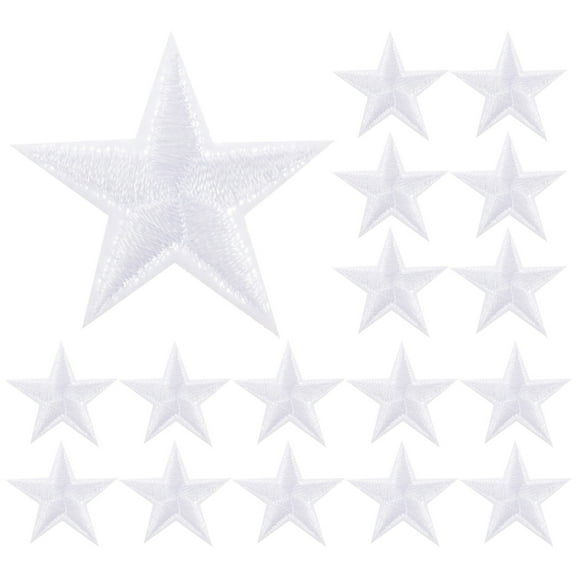 AURARMLET 30pcs Iron On Embroidered Patches for Hats Clothes, Fabric Stickers for Men Women Kids