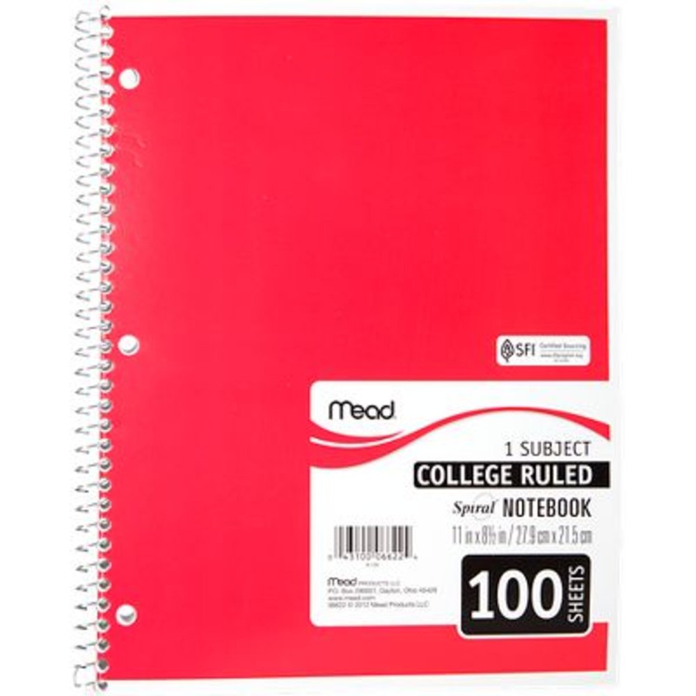 Mead Spiral Notebook DuraPress Cover
