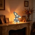 thumbnail image 5 of Mermaid Tail LED Night Light, Glowing Tabletop Decor for Bedroom , Battery Operated Decorative Lamp with Scale Texture, 5 of 6