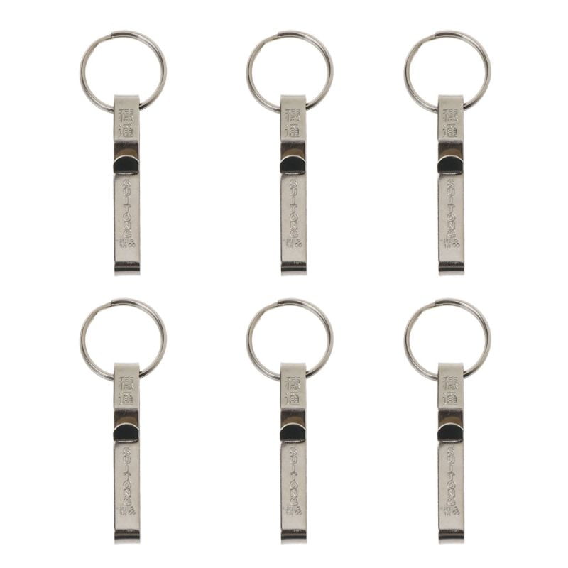 BESTYO 6Pcs Key Holder Belt Clip Key Accessory with Split Ring