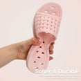 thumbnail image 6 of Spencer Anti-Slip Slides Sandals for Women Men, Bathroom Shower Slippers Quick Drying Shower Shoes Lightweight Clouds House Slippers, Size 6-14, 6 of 11