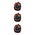 thumbnail image 1 of Qarigey Punk Vintage Wrist Watch Wide PU Numeral Belt Leather Roman Cuff  Strap Type1, 1 of 6