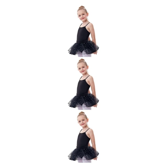 Qarigey Traje de tirantes de Ballet de Color sólido para niña de verano, mono de entrenamiento de baile para niños, ropa, regalo de Type1 NO1