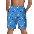 thumbnail image 4 of Fotbe Party Shark Cute Men’s Swim Trunks Quick Dry Swim Shorts Board Shorts with Mesh Lining-Small, 4 of 9