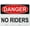Warning Sign 4, variant on Metal Hanging Plate Horizontal Sign NO RIDERS, Waterproof, Fade and Scratch Resistant, safety signs, equipment Warning signs, etc - DANGER SIGN Style 30x40cm