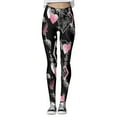 thumbnail image 2 of Women's High Waisted Yoga Leggings with Pockets Soft Slim Tummy Control Workout Yoga Pants, 2 of 4
