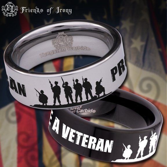 Veteran Tungsten Carbide Ring