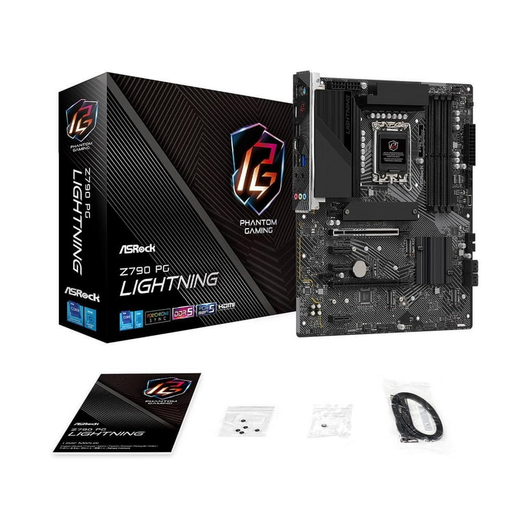 ASRock Z790 PG Lightning Intel LGA1700 ATX Motherboard, DDR5, PCIE
