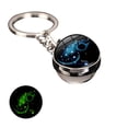thumbnail image 2 of Luminous Key Chain 12 Zodiac Starry Sky Time Stone Glass Ball Pendant Key Ring Perfect Gifts, 2 of 2