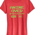 thumbnail image 3 of Instant Message - Anime Over Yes No - Women's Short Sleeve Graphic T-Shirt, 3 of 6