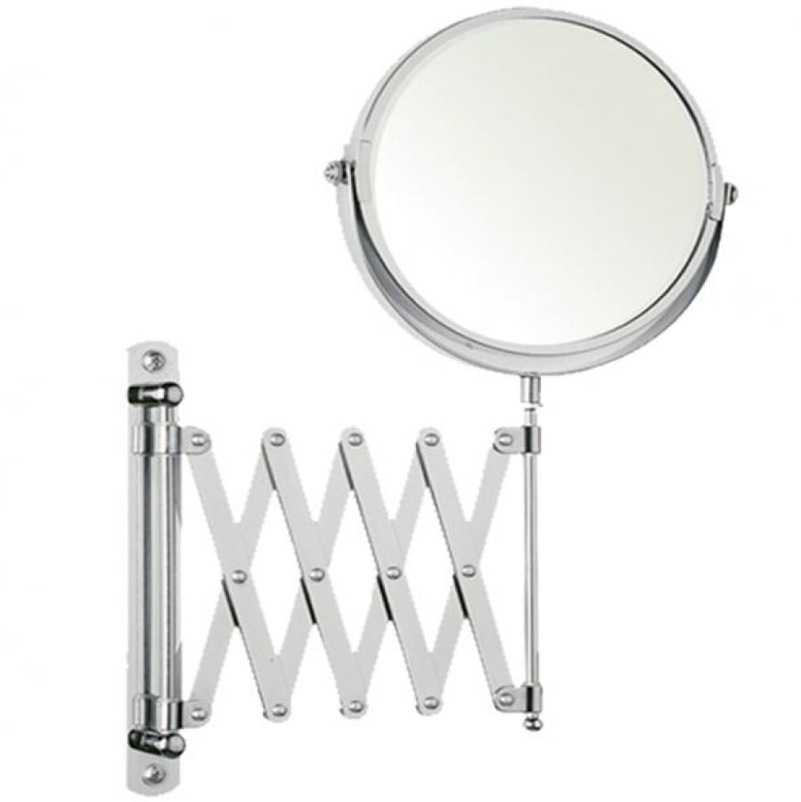 M628 - 5X/1X Magnification Silver Wall-Mounted Extendable Mirror ...