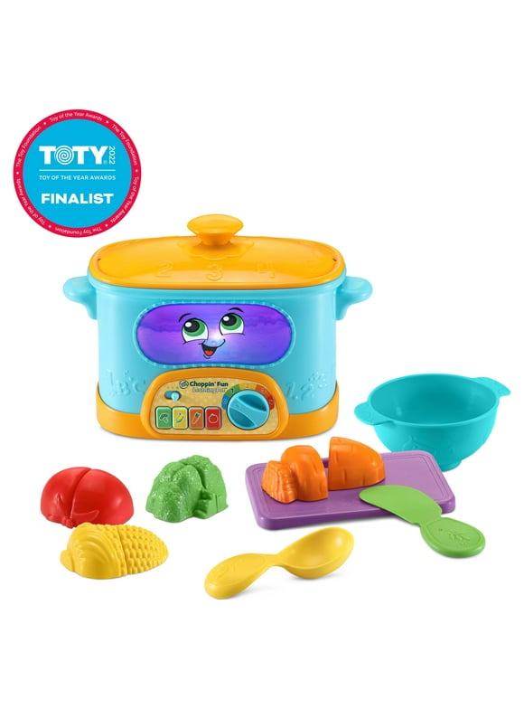 LeapFrog Choppin Fun Learning Pot, Pretend Play Cooking Toy for Kids 1-4 Years