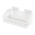 thumbnail image 3 of Large Plastic Storage Basket Kitchen Bathroom Wall Storage Shelf Hanging Rack Corner Basket Holder Organizer Kitchen Shelf Organizer Rack Kitchen Storage Shelf Rack, 3 of 3