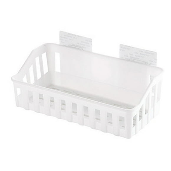 Fiudx Estante de Pared para Almacenamiento, Fácil Instalación, Sin Necesidad de Taladrar, Organizador de Baño Que Ahorra Espacio, Material Pp Ecológico, Apto para Paredes de Vidrio, Azulejos, Madera