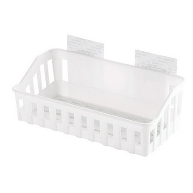 Fiudx Estante de Pared para Almacenamiento, Fácil Instalación, Sin Necesidad de Taladrar, Organizador de Baño Que Ahorra Espacio, Material Pp Ecológico, Apto para Paredes de Vidrio, Azulejos, Madera