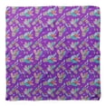 thumbnail image 4 of Bimba Purple Tribal Feather Pure Silk Printed Head Bandanas Summer Neck Wrap Scarf 40 x 80 Inches, 4 of 6