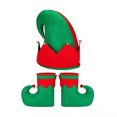 thumbnail image 1 of Moon Boat Juego de 3 zapatos con sombrero de fieltro de elfo navideño, cascabeles, regalos para fiestas navideñas, regalos, accesorios (adulto) JM, 1 of 4