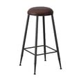 thumbnail image 4 of Taburete de bar,Taburete de bar con respaldo de isla de cocina,Taburete de bar de altura de mostrador antideslizante,Silla de bar con estructura de metal Taburete de bar sin 75 centímetros, 4 of 9