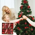 thumbnail image 1 of Isvgxsz Clearance Christmas Tree Ornaments 40 Pack Christmas Tree Decorations Red and Green Gold Christmas Ball Shatterproof Hanging Tree Ornament Set Assorted Set, 1 of 8