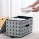 thumbnail image 5 of Caja de almacenamiento plegable con tapa, caja de almacenamiento de juguetes, armario doméstico, caja de clasificación de ropa, 5 of 5