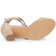 thumbnail image 5 of Sandalias Con Cordones Entrecruzadas Allegra K Tacones Bloque Medio Mujer Desnudo 40, 5 of 6