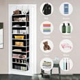 thumbnail image 4 of GADE over the door storage organizer, 5 pockets, 10 mesh pockets, 44 lbs capacity - for bedroom, bathroom, nursery, 4 of 7
