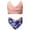 Z11-Pink, variant on YUEHUA Girl's 2 Piece Bikini Sets Floral Swimsuits High Waisted Bathing Suits, 11-12 Years