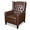 Brown, variant on CONSDAN Recliner Chair, Leather Recliner Sofa with Soft High-Resilience Cushion, Home Theater Sofa Chair with Solid Wood Feet, Living Room Chair with Button Tufting and Nailhead Trim, Black