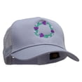 thumbnail image 5 of Purple Wreath Five Panels Pro Style Trucker Mesh Cap - Grey OSFM, 5 of 5