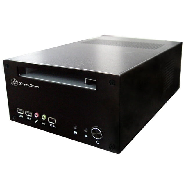 Adaptador de CC a CC Mini-ITX de 60 vatios m/b de aleación de aluminio negro
