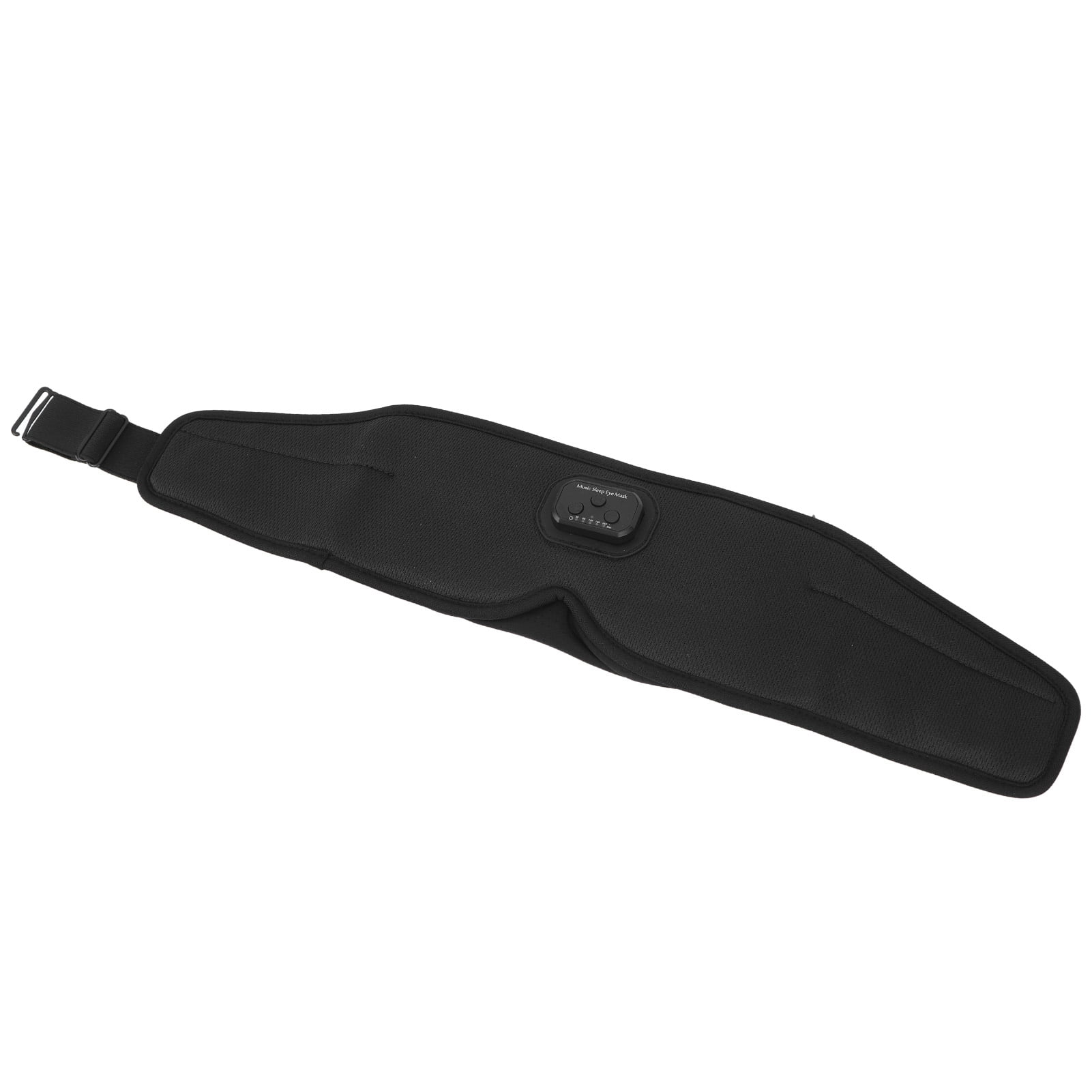 Wireless Eye Mask for Side Sleepers, 20H White Noise Timer, Music & Sleep Aid, Black 3D Sleep Headphones with Bluetooth 5.2