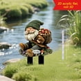 thumbnail image 2 of FeiFu Dwarf Ground Planting Ornament 2D Garden Stake Outdoor Potted Decoration Whimsical Yard Art Character Figure Decor Piece F, 2 of 5