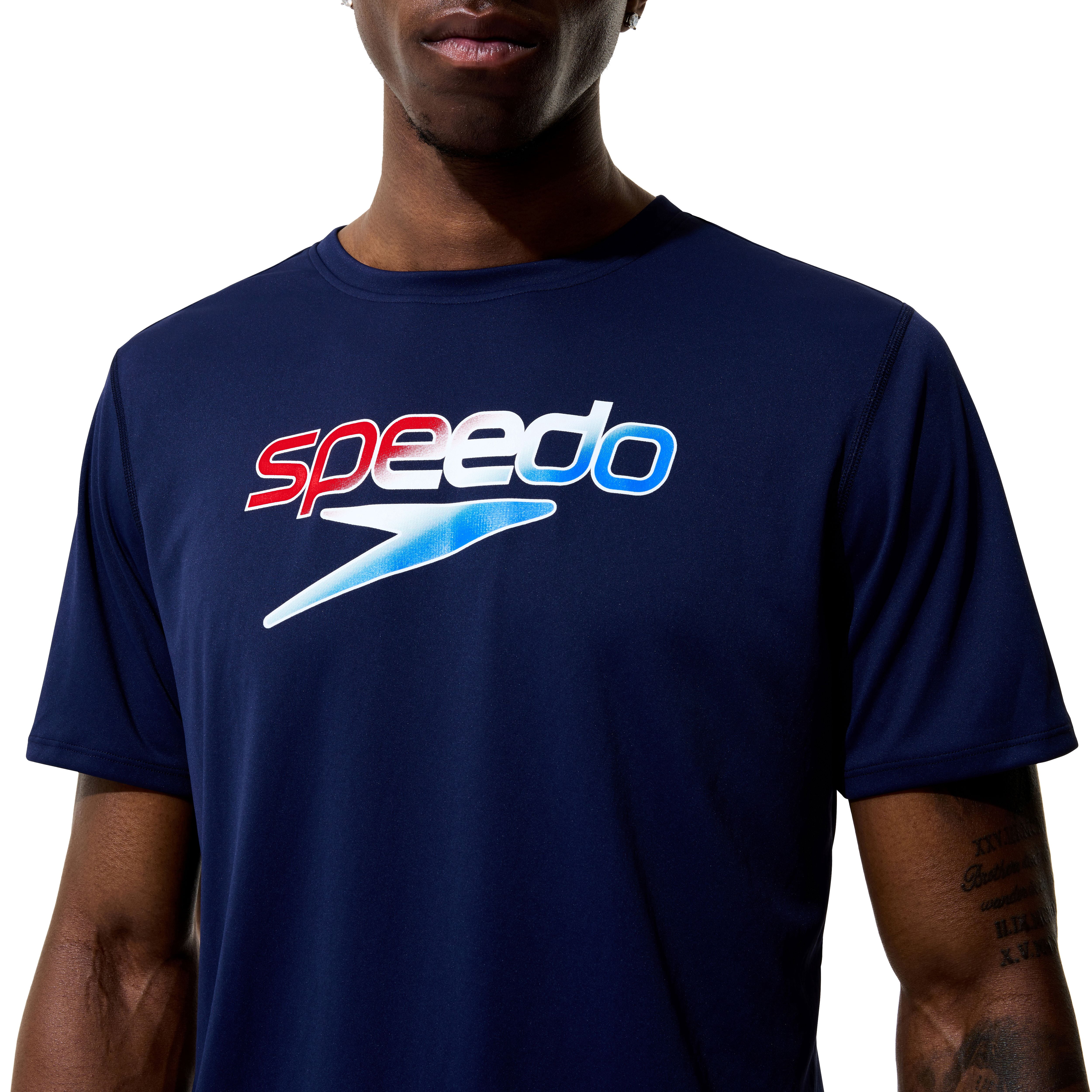 Speedo Men's Short Sleeve Swim Shirt, Sizes S-XXL
