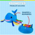 thumbnail image 5 of Buckle Toy - Blu Whale - Learning Activity Travel Toy, 5 of 7