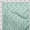 thumbnail image 2 of oneOone Cotton Cambric Baby Blue Fabric Floral & Flying Swan Block Sewing Fabric By The Yard Printed Diy Cloth Sewing Supplies 56 Inches Wide, 2 of 4