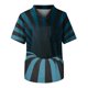thumbnail image 1 of Men's Short Sleeve V-Neck Print Chest Floral Print Pocket Carer Top XL, 1 of 3
