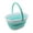 White/Lake Green, variant on SAMMART Collapsible Plastic Bucket with Handle 11L (2.9 Gallon) - Portable Outdoor Picnic tub/Container - Foldable Basin for Washing Dishes, Camping, Hiking