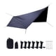 thumbnail image 2 of pesa Lona Hamaca Mosca Cubierta 360x280CM Gran impermeable Camping Refugio Lona ligera con bolsa para viajes al aire libre Camp Negro Macarena Lona impermeable para tienda, 2 of 8