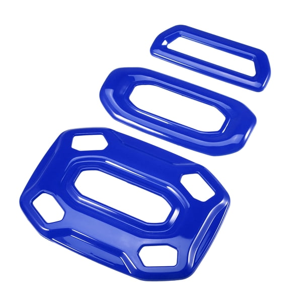 1 Juego de cubierta de luz de lectura de techo azul, bisel embellecedor para Jeep Wrangler JL JLU 2018 2019 2020 2021 2022 Sport x Sahara Rubicon