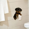 thumbnail image 5 of Home Decor Puppy Theme Wall Mounted Paper Holder Cute Animals Series Tissue Dispenser For Dorm Home RV Restroom Travel Kitchen Puppy Statue Roll Storage For Pet Lovers1pc,Décor pour la maison, 5 of 5